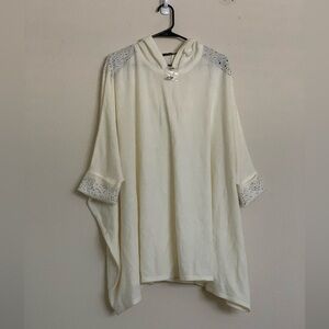 MICHAEL SIMON white  100 % cashmere sweater One size NWOT